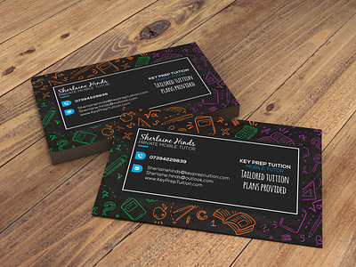 Maths Tutor Business Card branding business card business card design businesscard