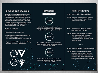 Futuristic Android concept brochure p2 branding brochure design futuristic