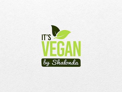 Vegan logo branding design eco logo flat leaves logo minimalist organic vector vegan