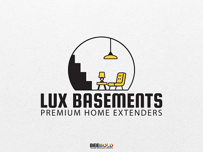 Logo for a premium basement outfitting company basement logo branding design logo minimalist vector