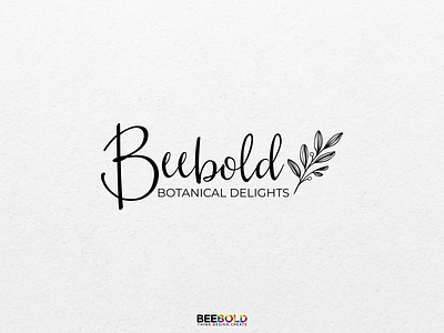 Floral Etsy Logo | Premade branding design etsy etsyseller flat logo minimalist typography vector vegan