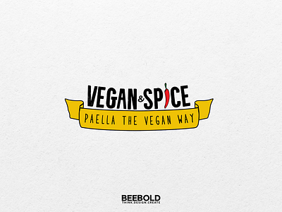 Vegan spice Dribbble branding design flat illustration logo minimalist typography vegan vegan logo