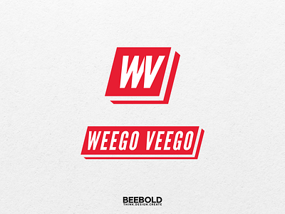 Logo design for vegan food blog Weego Veego on Instagram branding design logo minimalist vector vegan