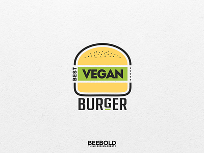 Logo design for a vegan burger food blog on Instagram