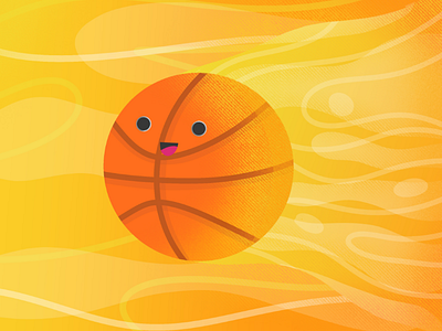 Basketball art flat design illustration