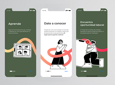 App, Plataforma educativa para facultad de Diseño app educative graphic design illustration ui ux