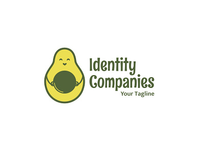Avocado's Happiness avocado branding design fruit fruit illustration icon illustration logo typography vector