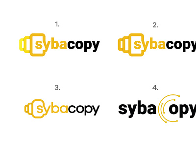 Logo Samples - Sybacopy app branding design graphic design icon illustration logo minimal motion graphics typography website