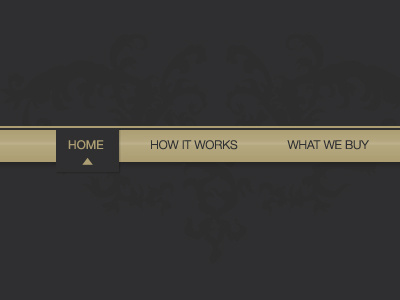 Gold navigation bar