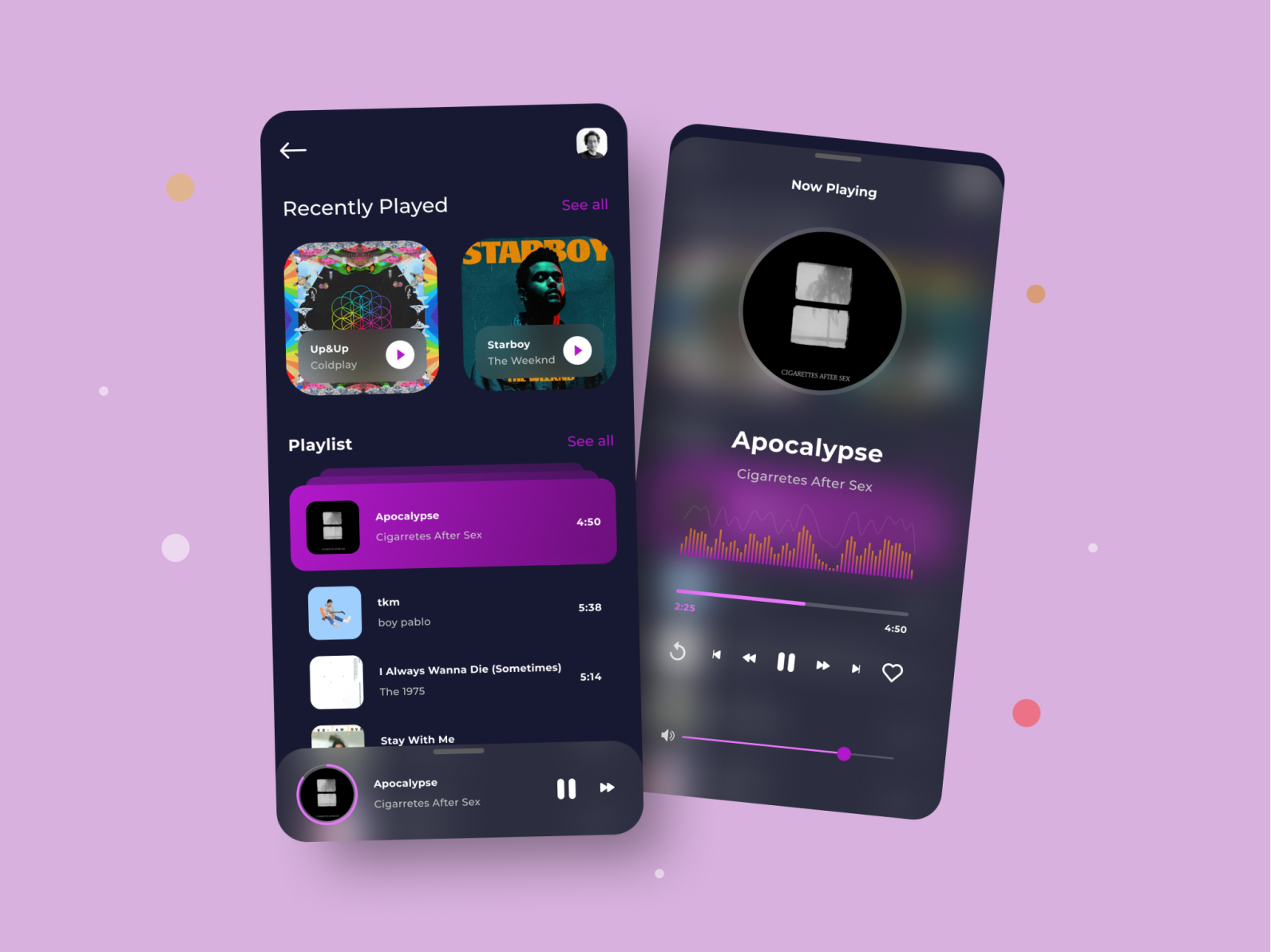 Music Player App Ui Minimalistic Glassmorphism By Tamam 🌔 On Dribbble