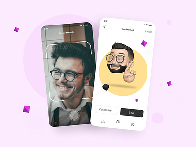 Memoji Face Scanner Apps memoji mobile app mobile ui ui ui design uidesign