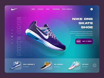 Nike Shoes Landing Page