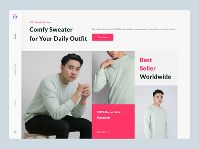 Sweater Landing Page