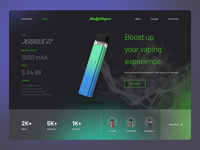 Pod Shop Landing Page