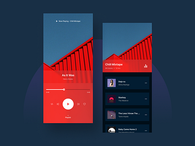 Music Player App minimal mobile app music player ui uidesign