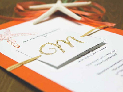 Beach Wedding Invitation