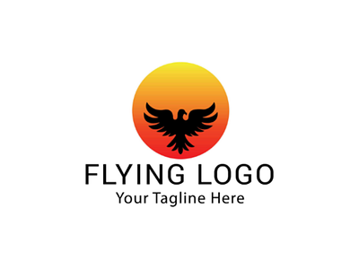 Flying logo black brid flying flying logo illustration minimal logo minimalist logo sun white background