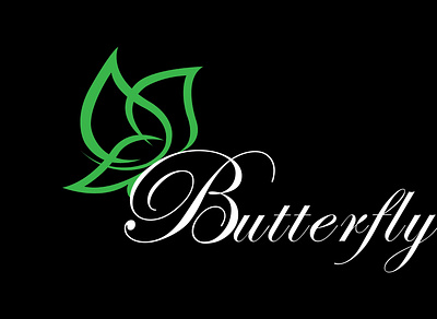 gig butterfly 01 black background butterfly logo flying logo illustration minimalist logo