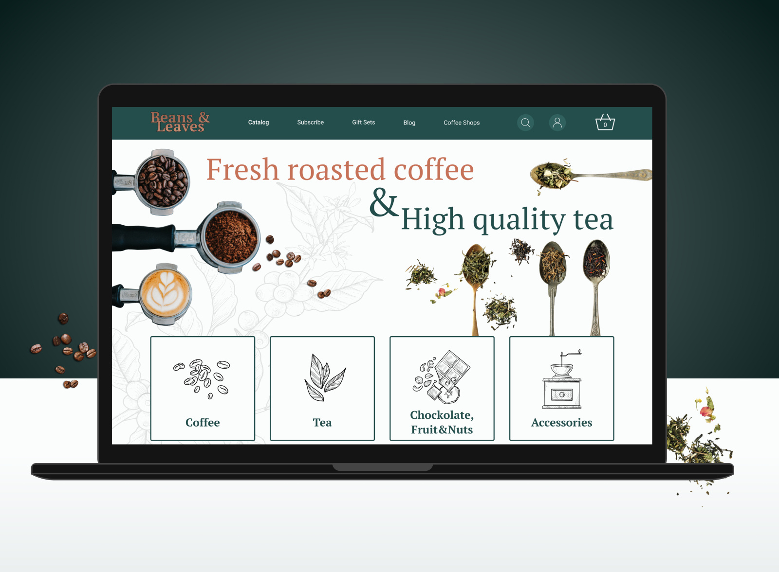 Coffee online store by DariaDainiak on Dribbble