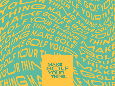 Make Golf Your Thing : Brand Conceptualization brand branding design golf sports