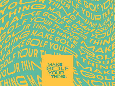 Make Golf Your Thing : Brand Conceptualization brand branding design golf sports