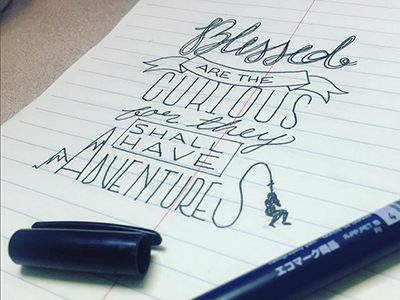 Adventures adventure drawing hand lettering sketch