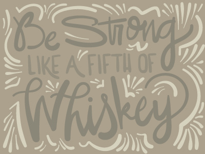 Strong Whiskey Doodle doodle lettering practice strong type whiskey