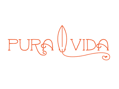 Pura Vida Logo Comp costa rica island latin logo pura vida surf tropical