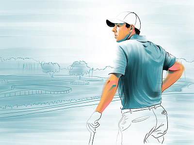 Rory Sketch florida golf golfer ipad island rory scenic sketch sports