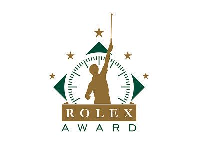 Rolex Award Logo Concept award golf golfer logo rolex sports stars