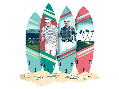 2017-2018 Aloha Season Image Concept beach golf hawaii island pga tour sports surf surfboard