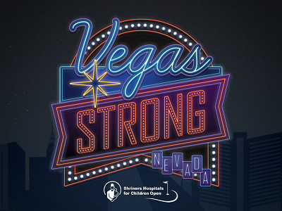 Vegas Strong for Shriners Open golf las vegas neon nevada sports vegas vegas strong