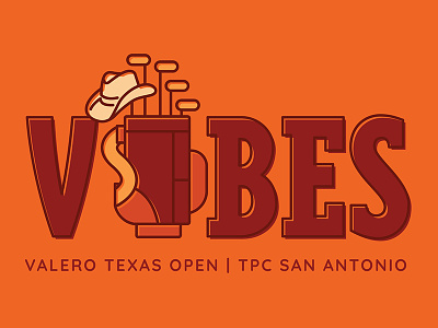 2018 Valero Texas Open T-Shirt Concept cowboy hat golf golf bag pga tour san antonio sports texas tone city vines
