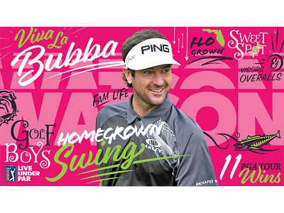 Bubba Watson Player Poster Twitter Post bubba watson florida golf golfer pga tour player poster professional sports twitter