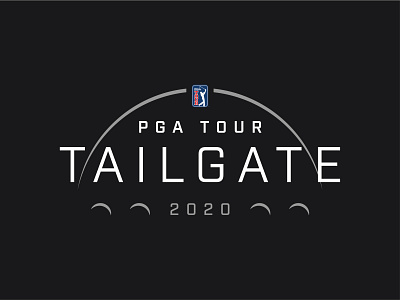 PGATOUR Tailgate Logo Concept 2 2020 golf golf ball logo pga tour sports tailgate