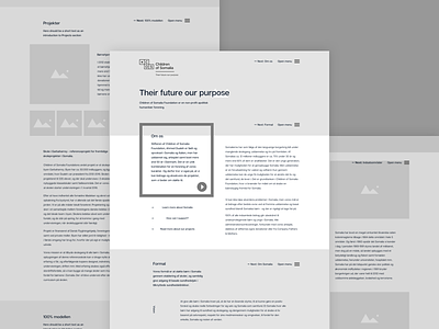 Everything starts with the wireframe ☐◻︎▫︎ flat gray layout of shades wireframe woumedia
