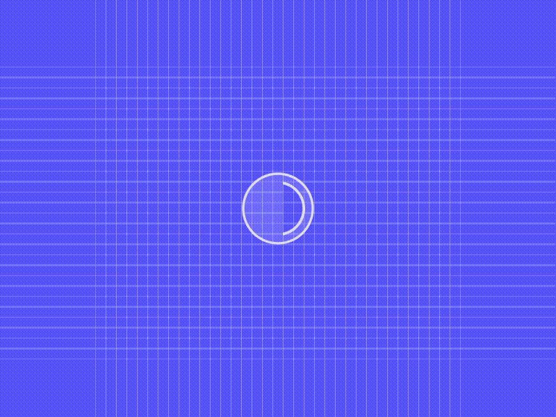 ○ Phase Logo animation blue geometric grid logo phase process simple