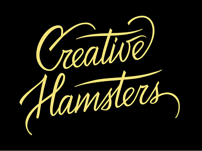 Creative Hamsters Handlettering logo branding calligraphy design lettering logo logo design logos logotype typogaphy workshops