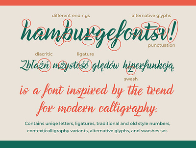 Katarinka Font brushlettering brushpen font font design