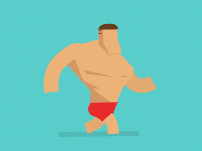Character Walk Cycle GIF aftereffects animations illustrator motiondesign skillshare