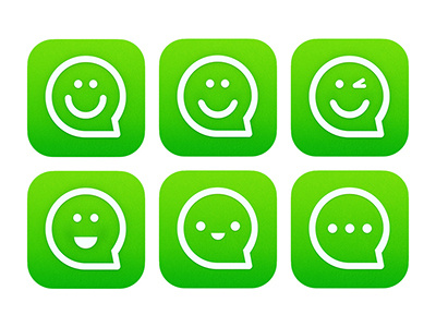 laiwang logo app chat face icon ios laiwang logo smile