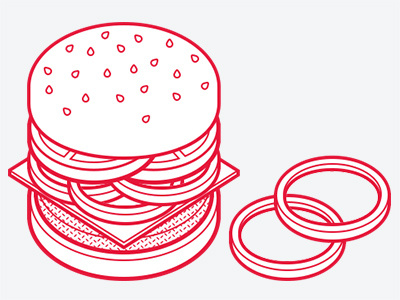 Hamburger hamburger illustration