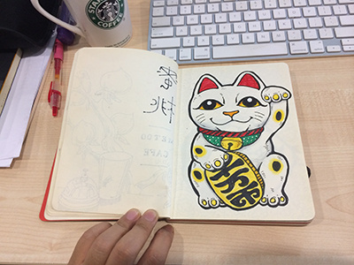 Lucky Cat cat illustration lucky