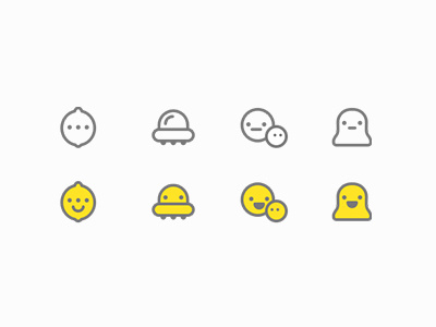 Laiwang Icon app chat icon im laiwang lemon smile talk ufo