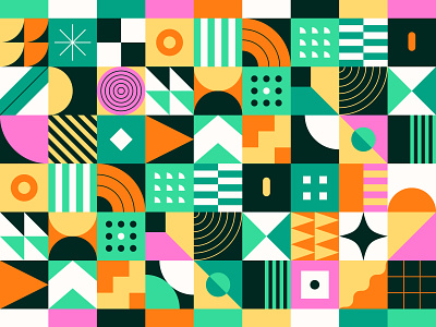 Colorful geometric graphic design