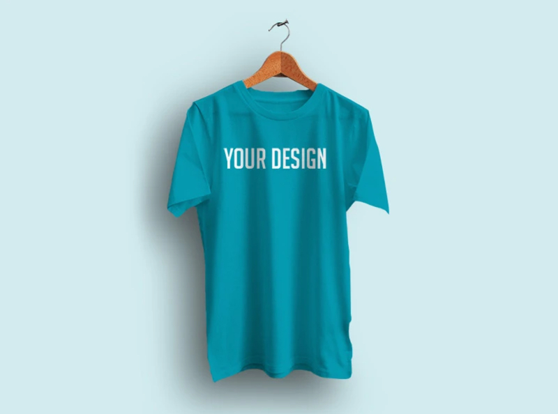 Free Realistic Hanging T-shirt Mockup by AmazePSD on Dribbble