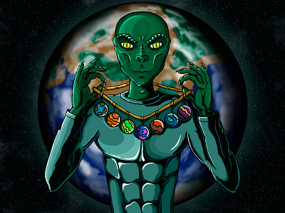You are next! alien digitalarts drawing reptilian space