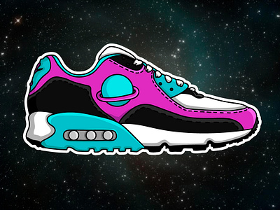 Space shoes alien art drawing illustration illustrator space universe vector