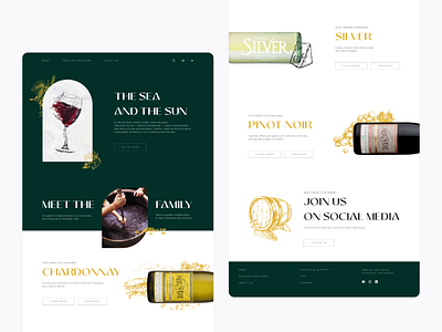 Landing for wine store | UI UX branding design figma graphic landing photoshop process store ui ux wine