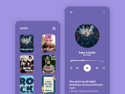 This is a Online Music Player and a Lyrics Application